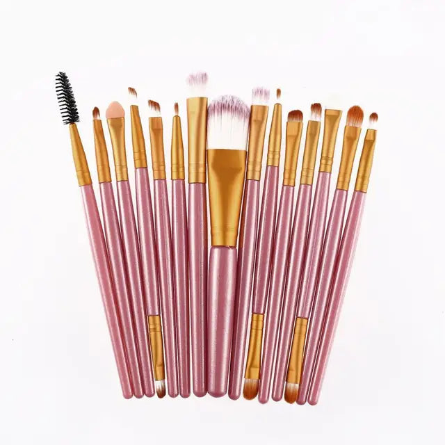 15pcs/set Sminkborstar