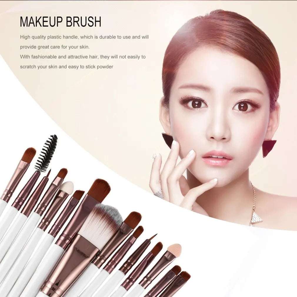 15pcs/set Sminkborstar