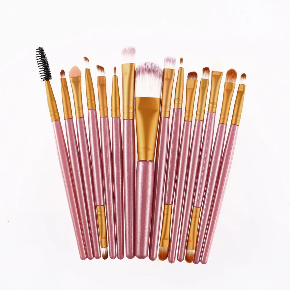 15pcs/set Sminkborstar