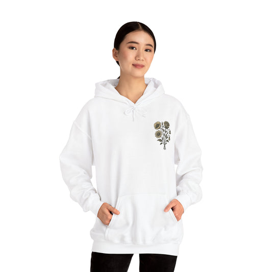 Hus41 Unisex Sweatshirt Hoodie - Flowers are my therapy