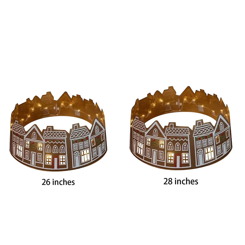 LED Pepparkakshus för Julgran