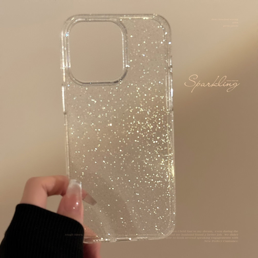 Transparent Glitter iphoneskal