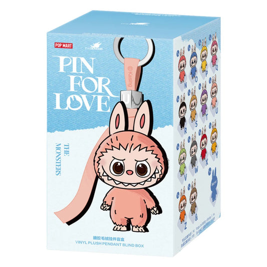 POP MART: Labubu The Monsters Pin for Love Series Pendant Blind Box (N–Z)