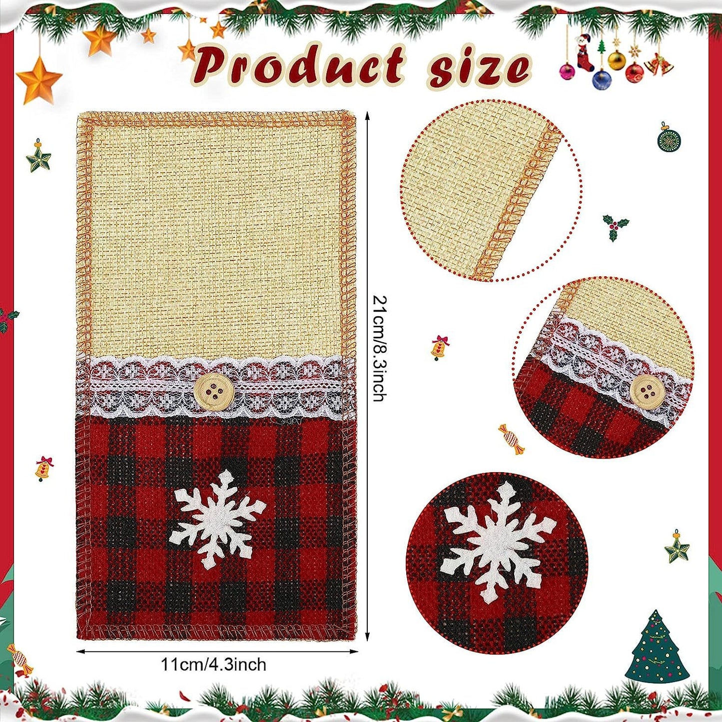 Dukning Bestickhållare Jul