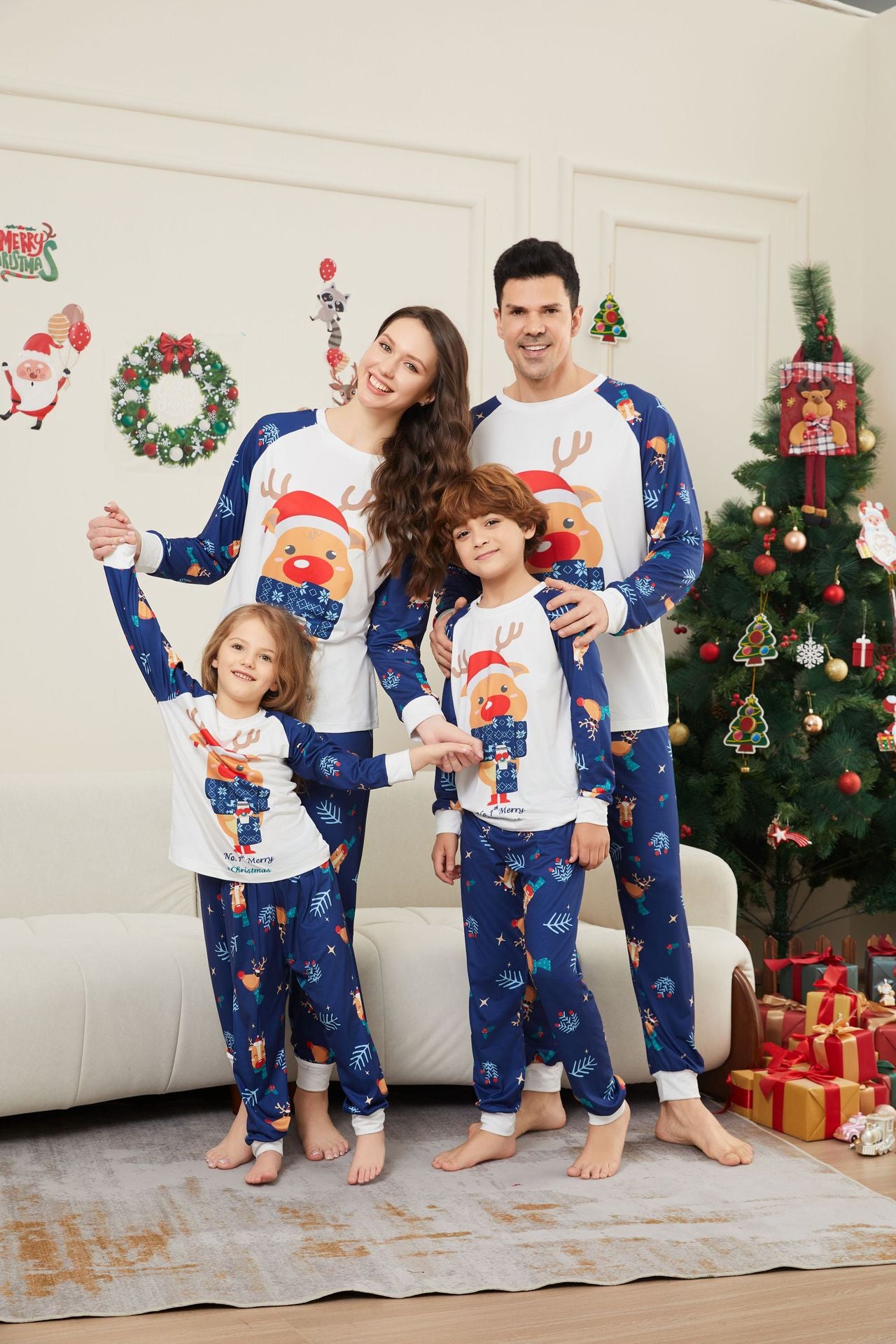 Matchande Familj Julpyjamas