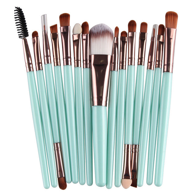 15Pcs Sminkborstar