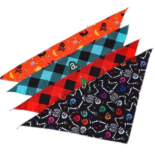 Pet Bandana för hund eller katt halloween