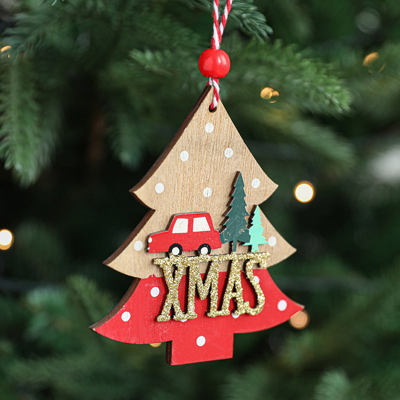 Julgranshänge i trä