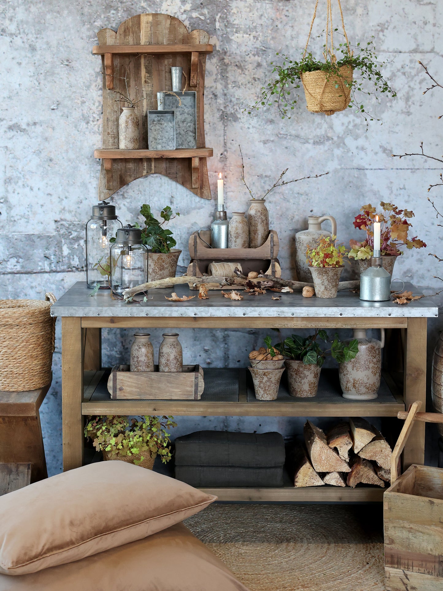 Side table Recycled wood