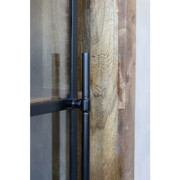 Vitrinskåp Mangoträ H190/L150/B45 cm