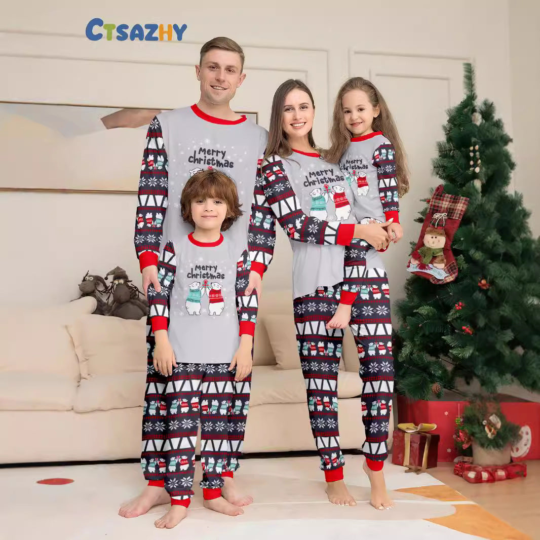 Julpyjamas Familj