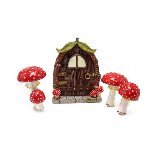 Mushroom Cabin Luminous Resin Crafts Courtyard - Villarudskogen
