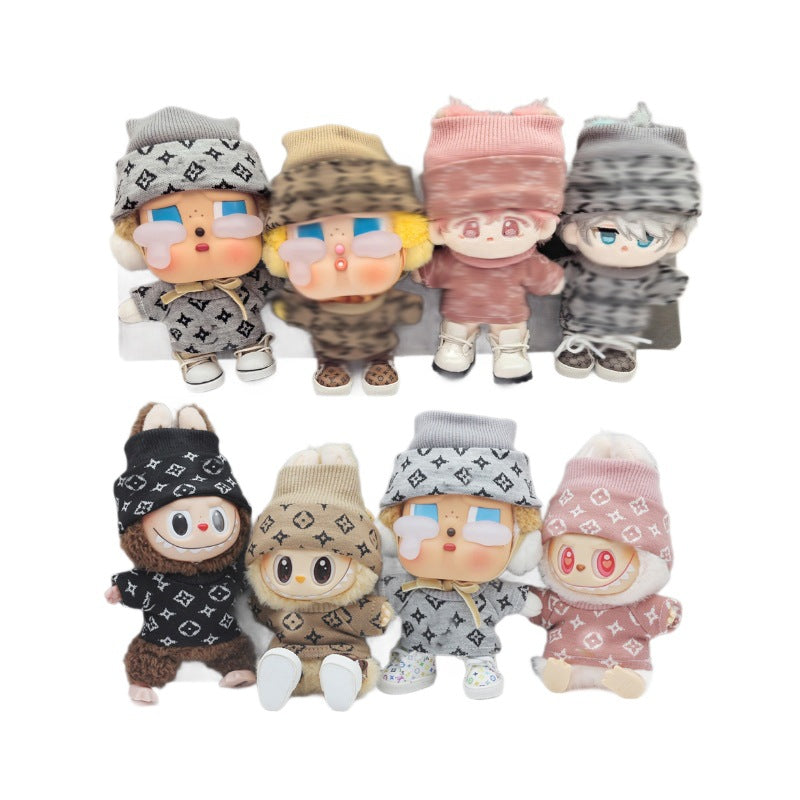 17cm Labubu First and Second Generation Blind Box Clothes