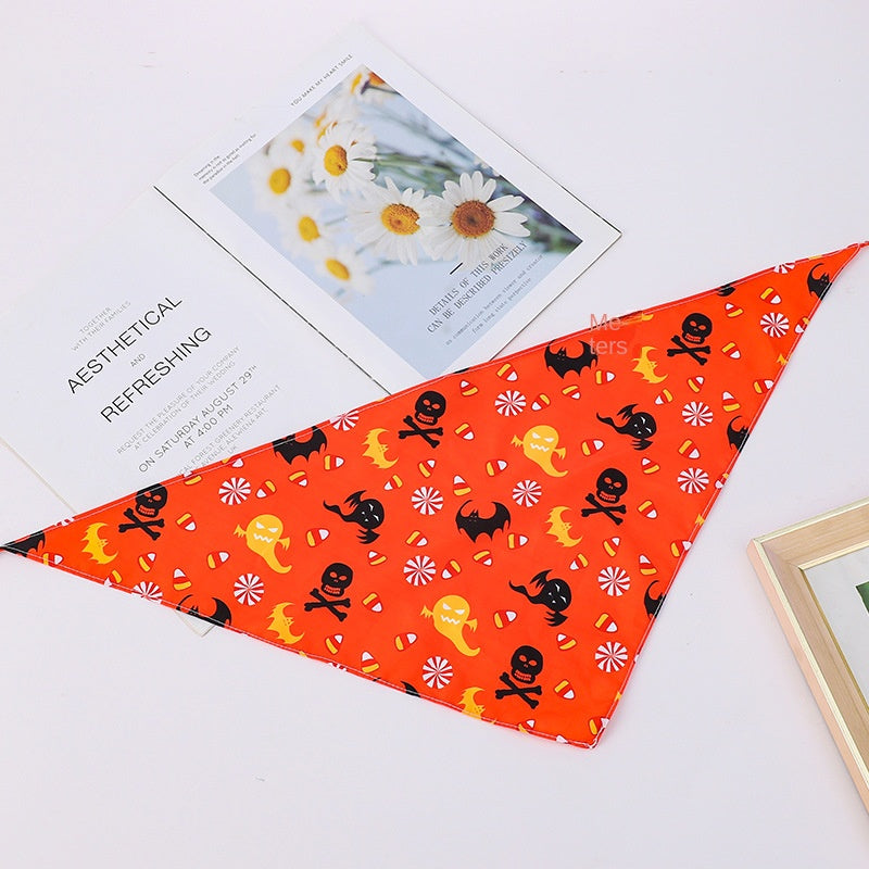 Pet Bandana för hund eller katt halloween