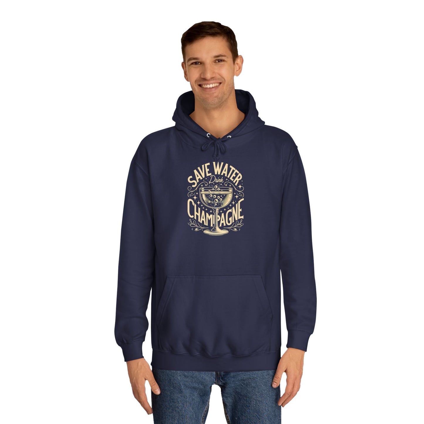 Unisex College Hoodie - Champagne Lover