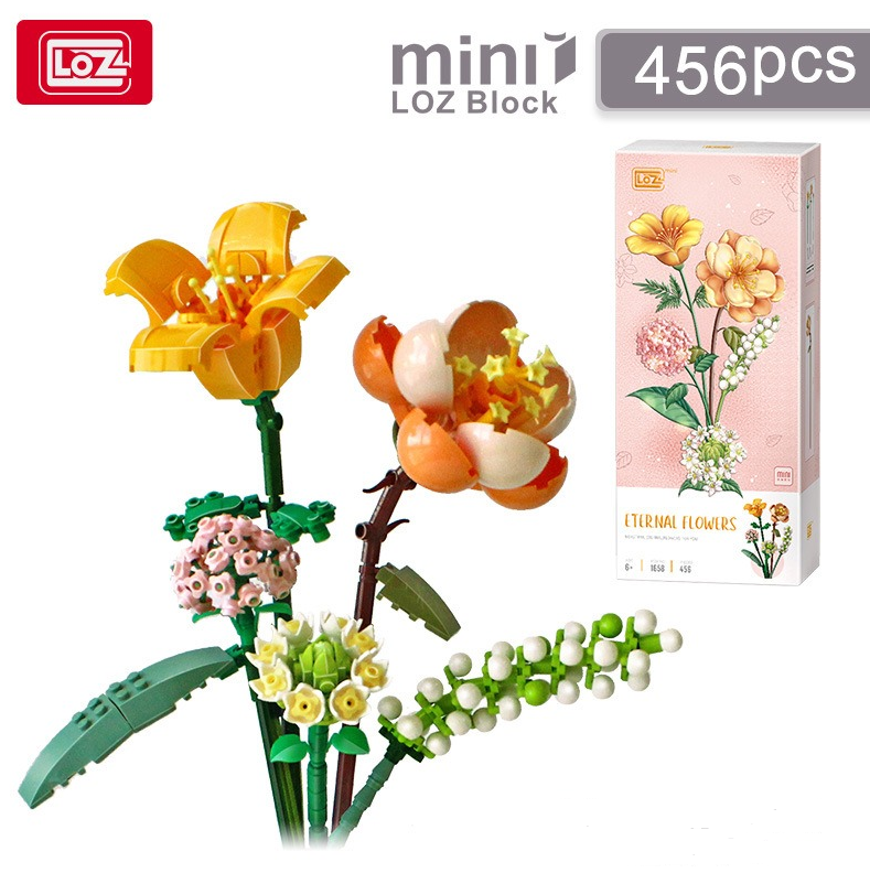 LOZ Building Block Bouquet DIY