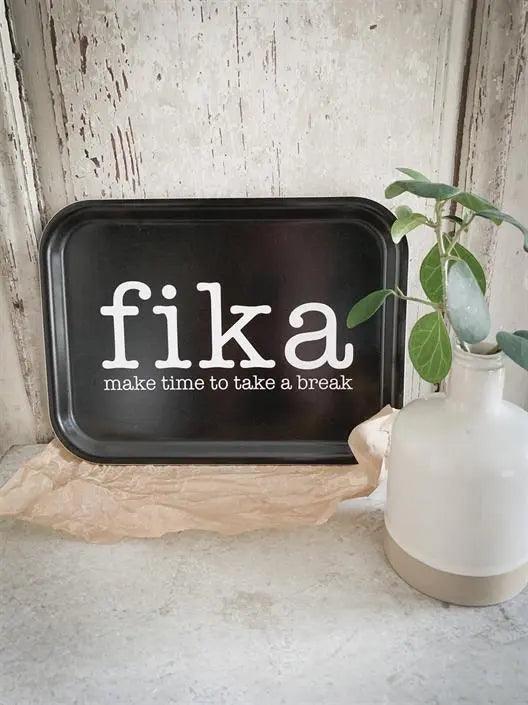 Bricka Fika Vit - Villarudskogen