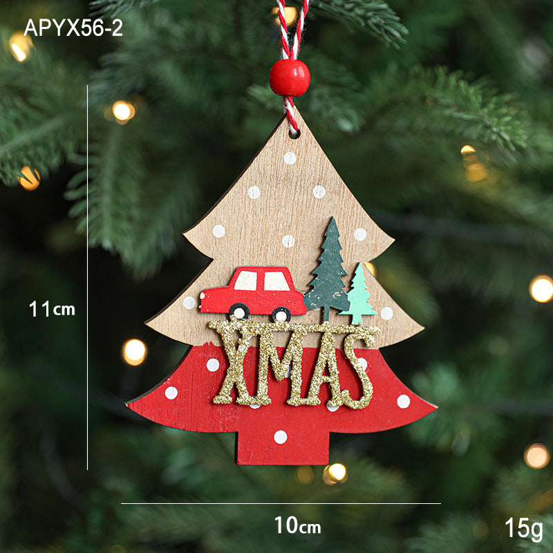 Julgranshänge i trä