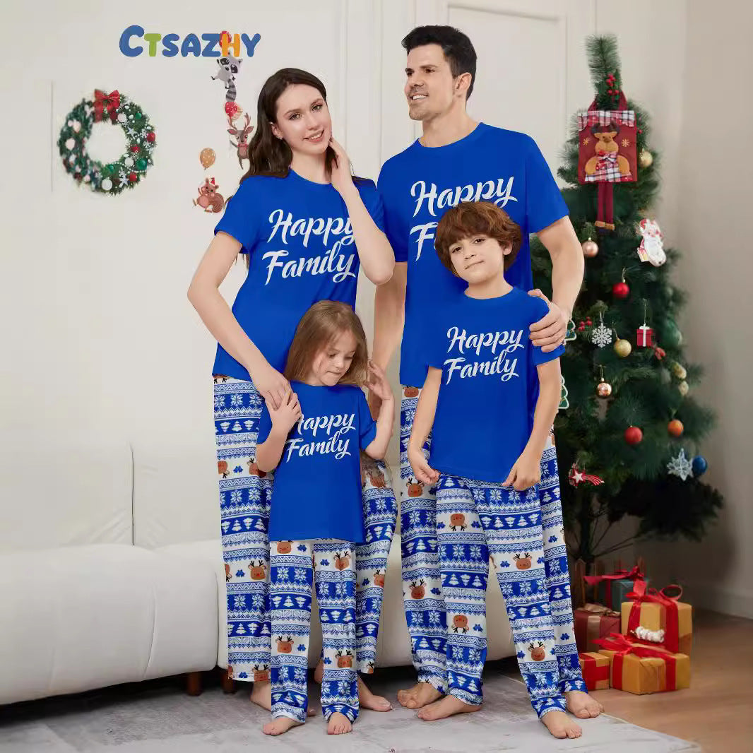 Julpyjamas Matchande Familj