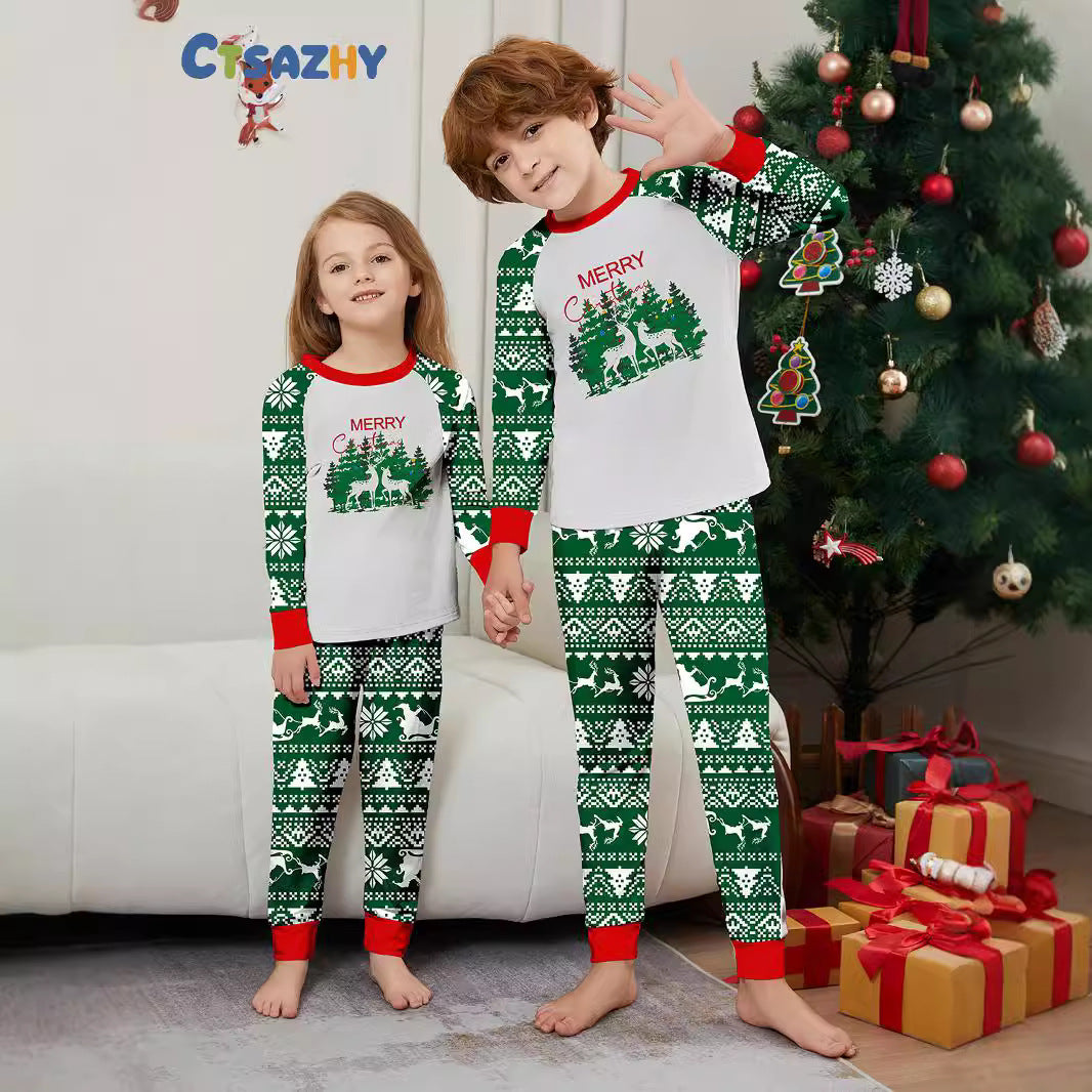 Julpyjamas Familj Matchande