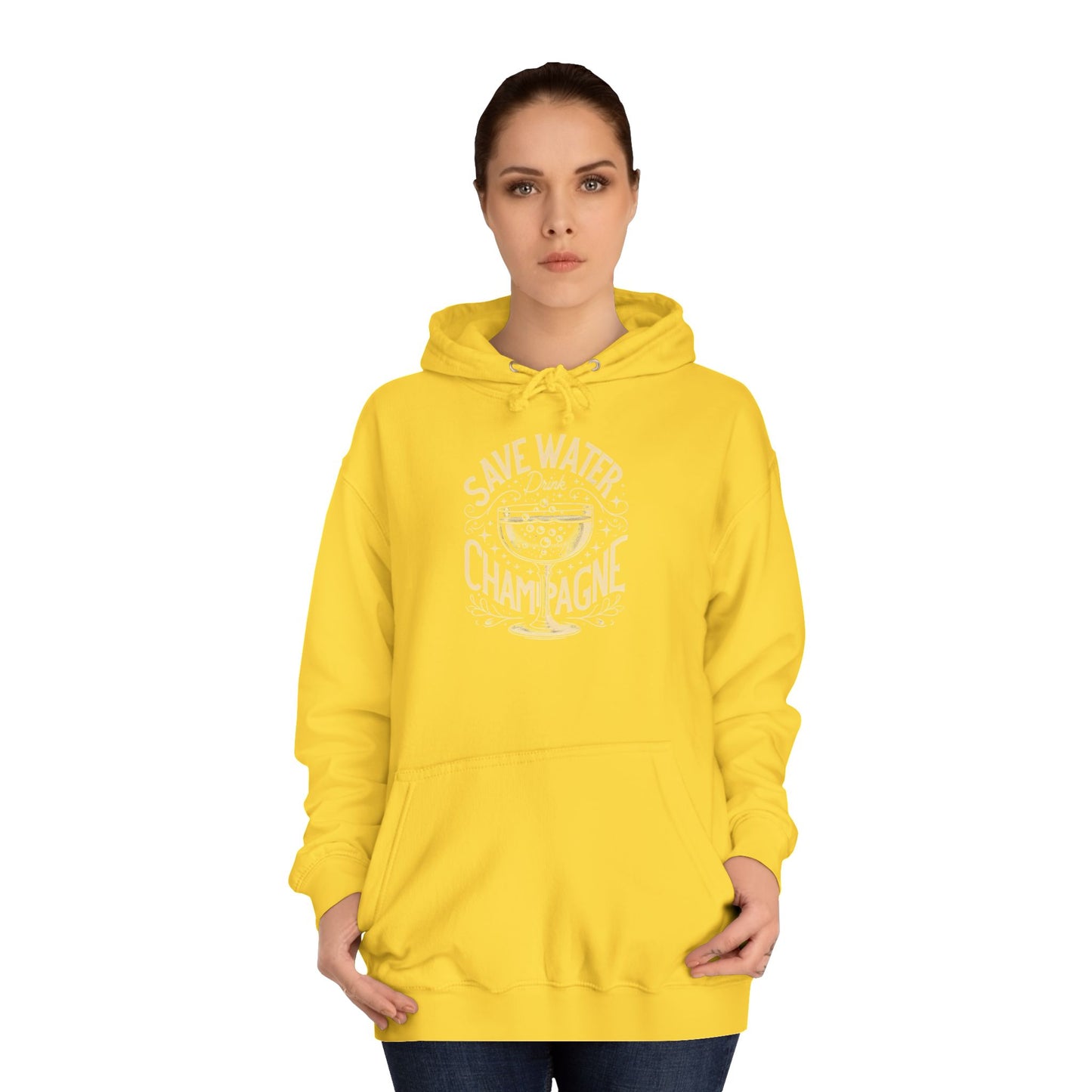 Unisex College Hoodie - Champagne Lover