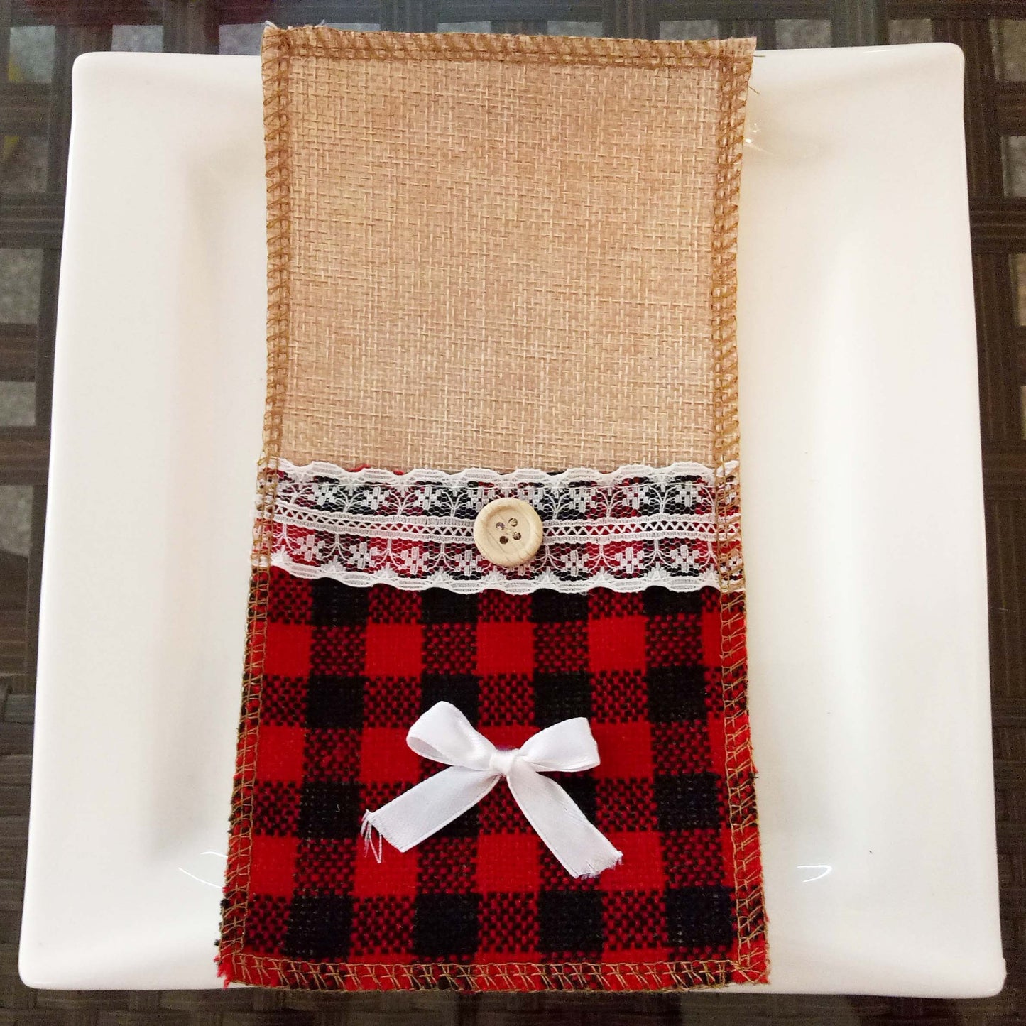 Dukning Bestickhållare Jul