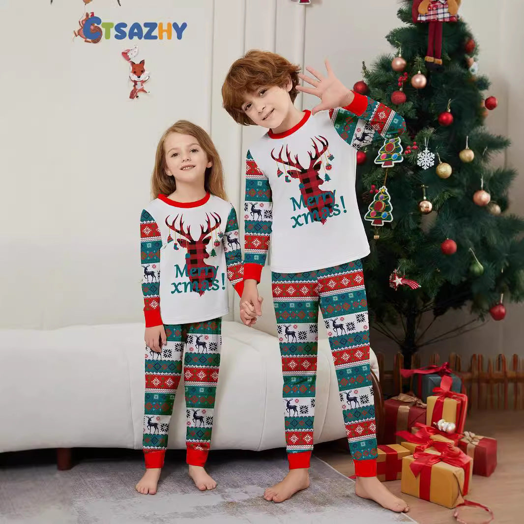 Julpyjamas Matchande Familj