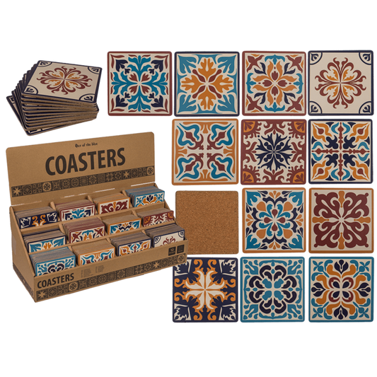 Korkunderlägg, Mosaik, Glasunderlägg