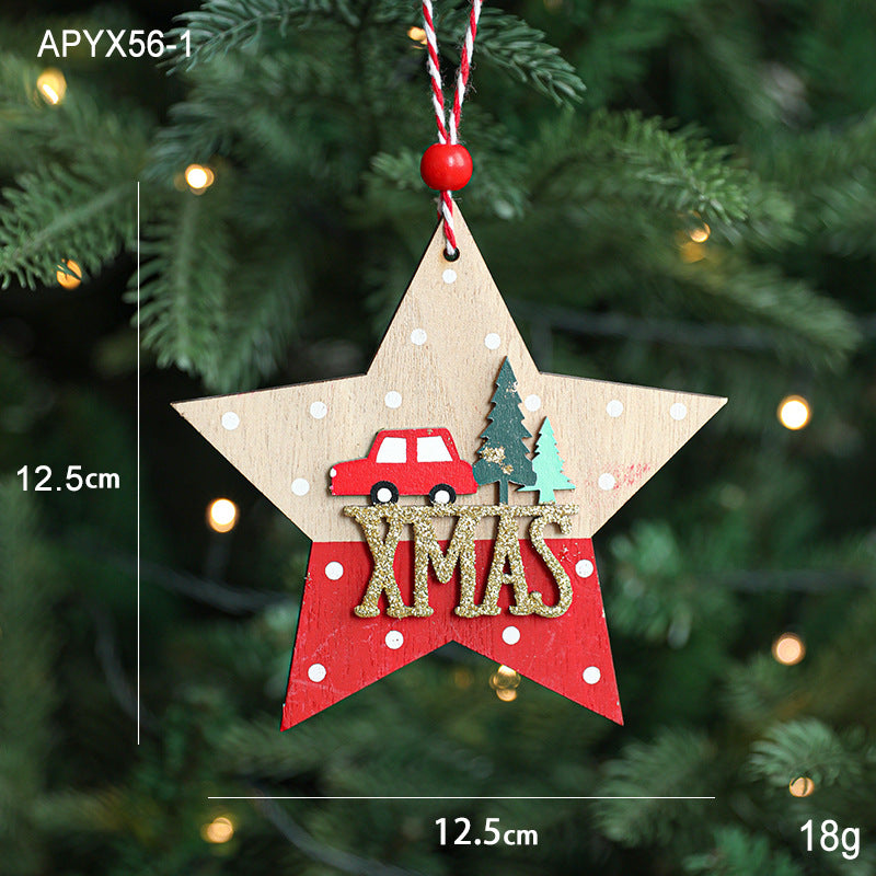 Julgranshänge i trä