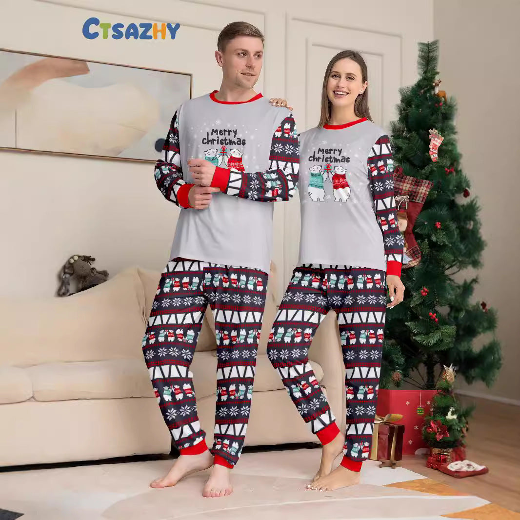 Julpyjamas Familj