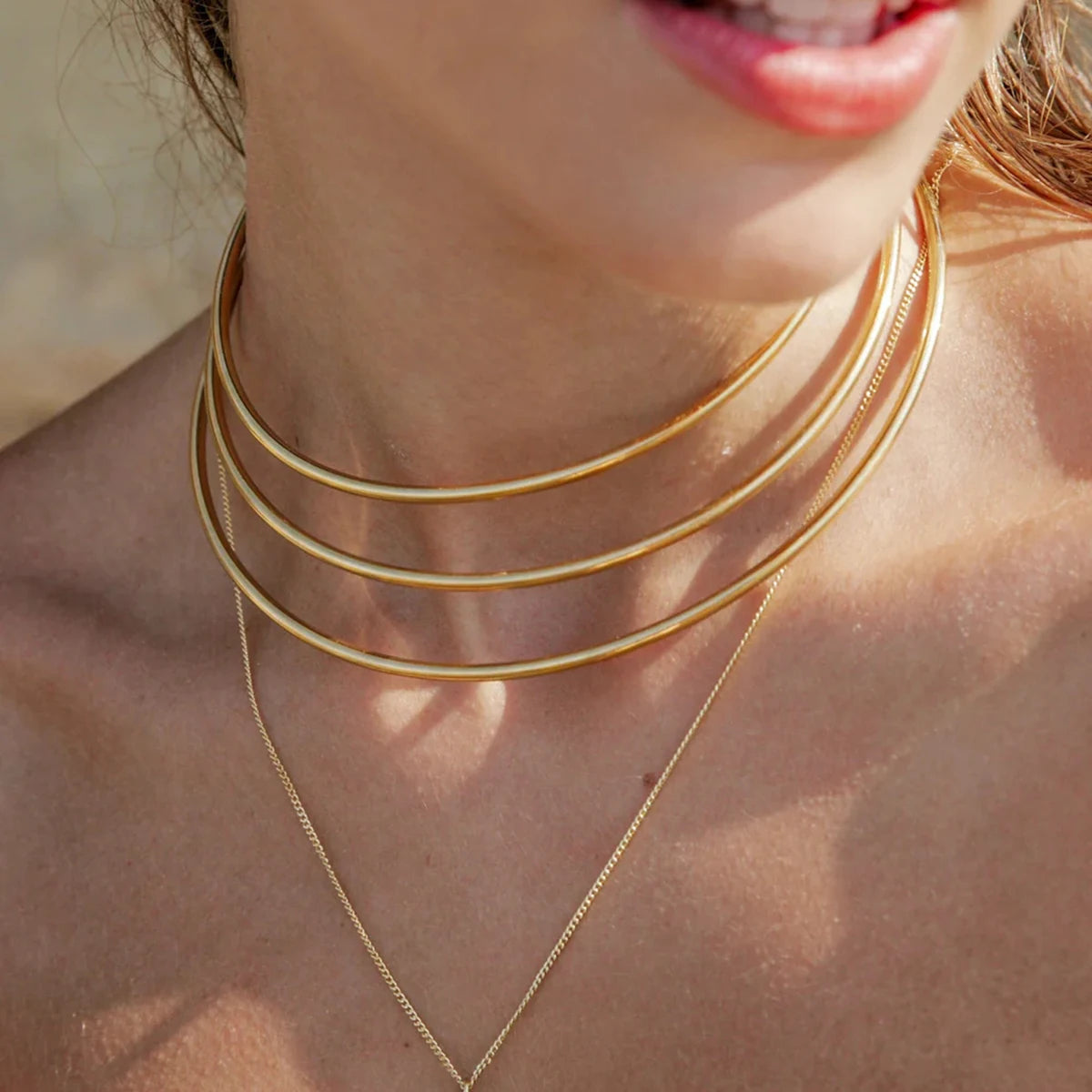 14K Gold Stainless Steel Halsband