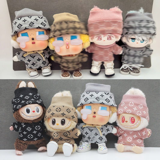 17cm Labubu First and Second Generation Blind Box Clothes