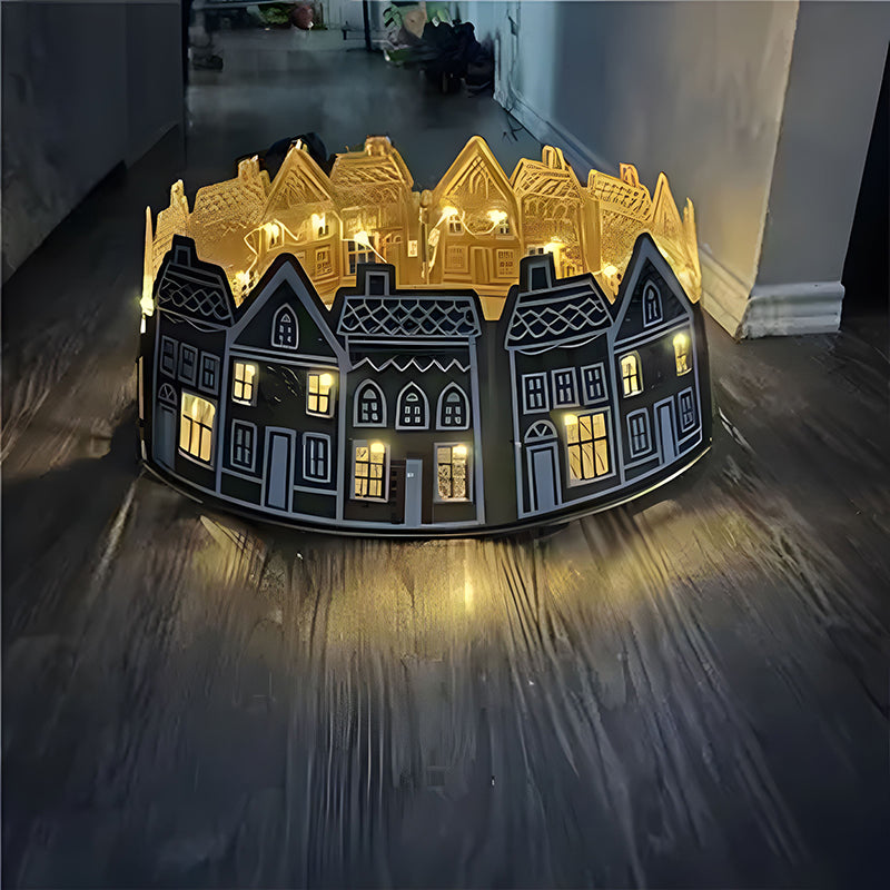 LED Pepparkakshus för Julgran