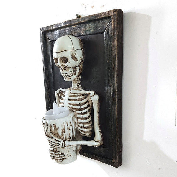 Skeleton photo frame LED-ljus Halloween