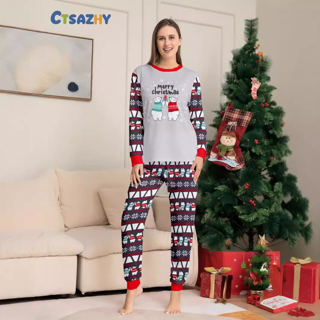 Julpyjamas Familj