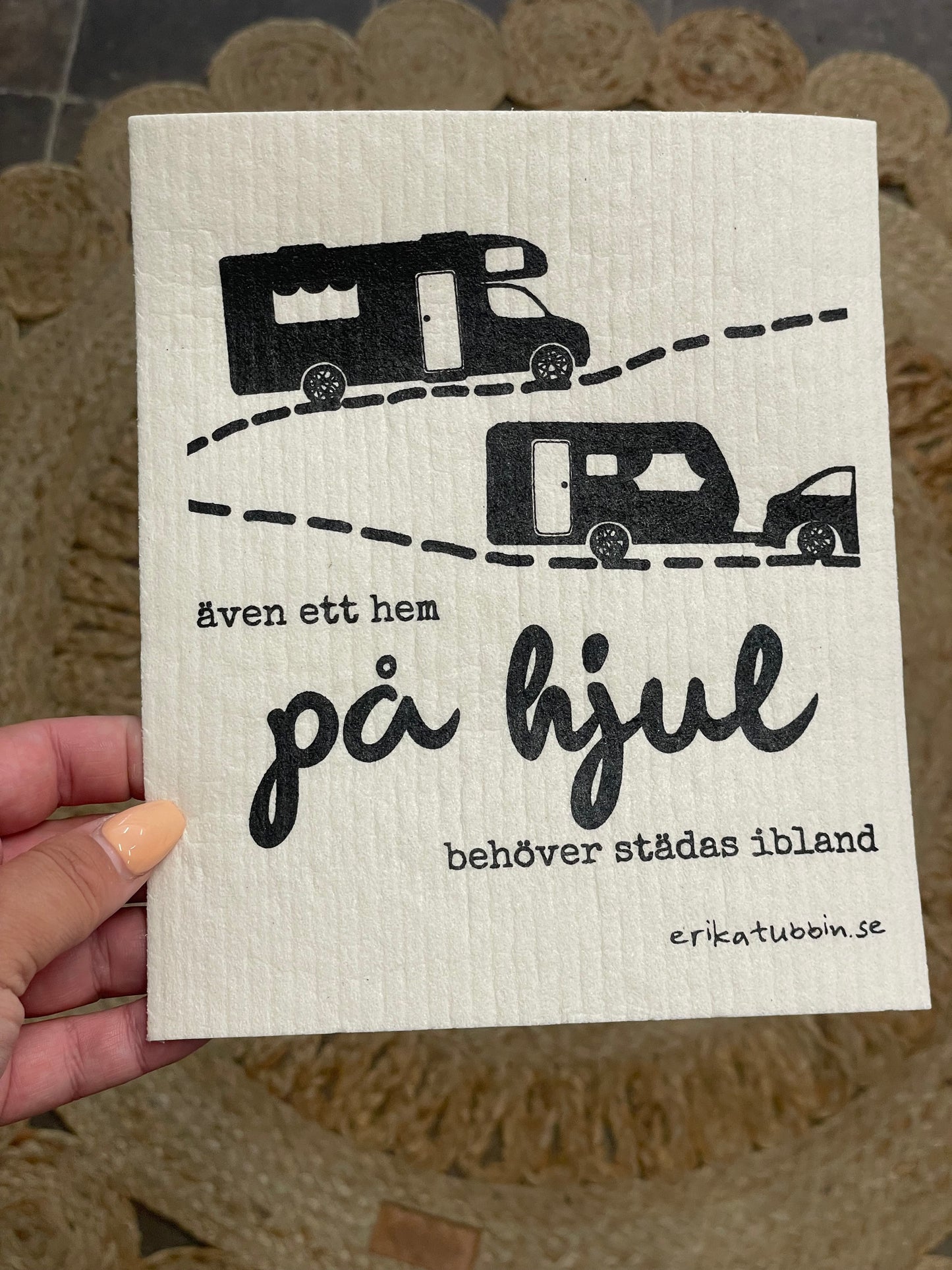 Disktrasor med citat och motiv