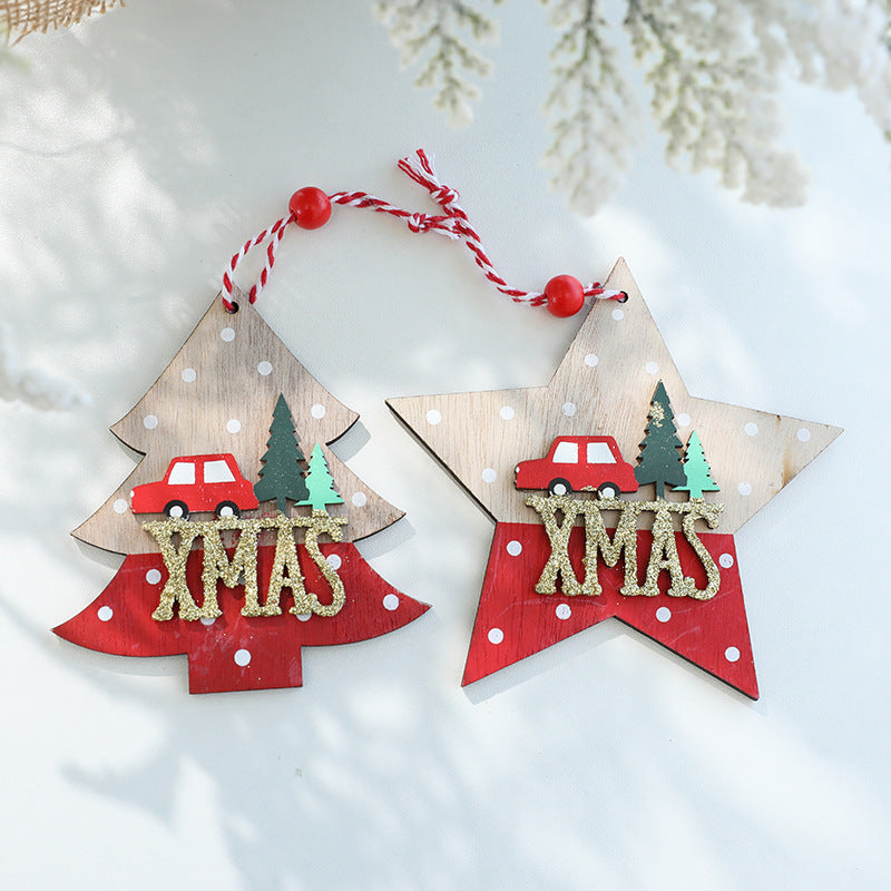 Julgranshänge i trä