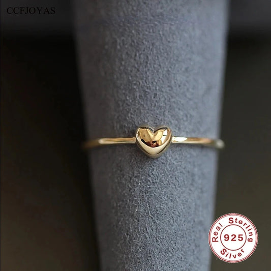 925 Sterling Silver Plated 14K Gold Ring