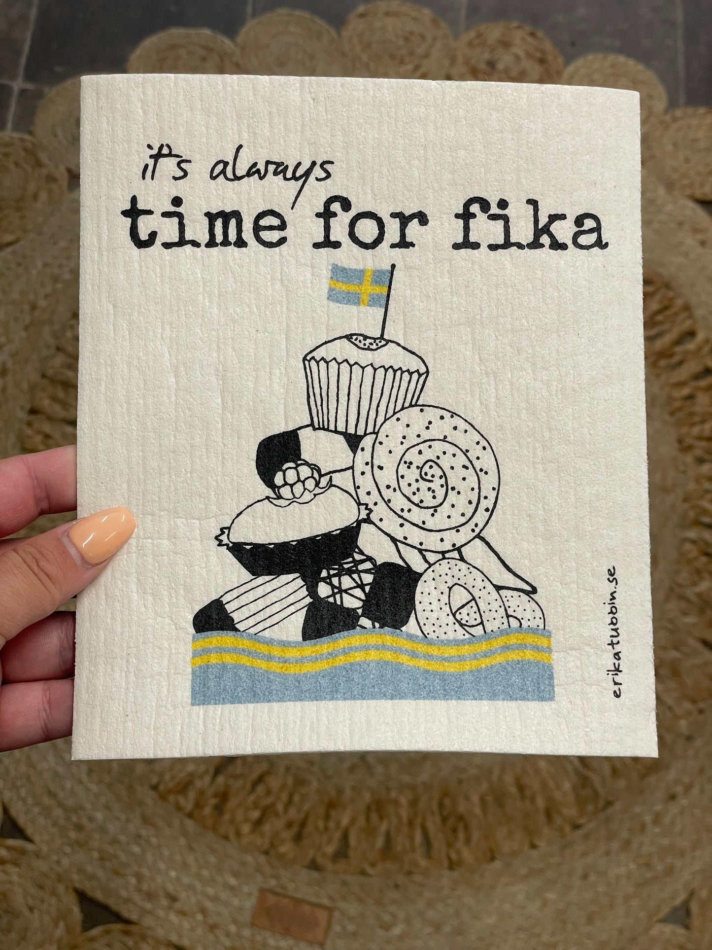 Disktrasor med citat och motiv