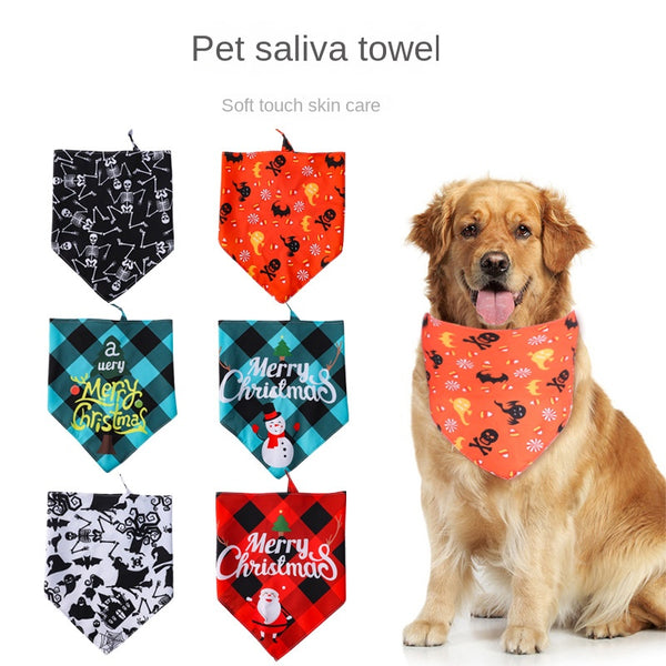 Pet Bandana för hund eller katt halloween