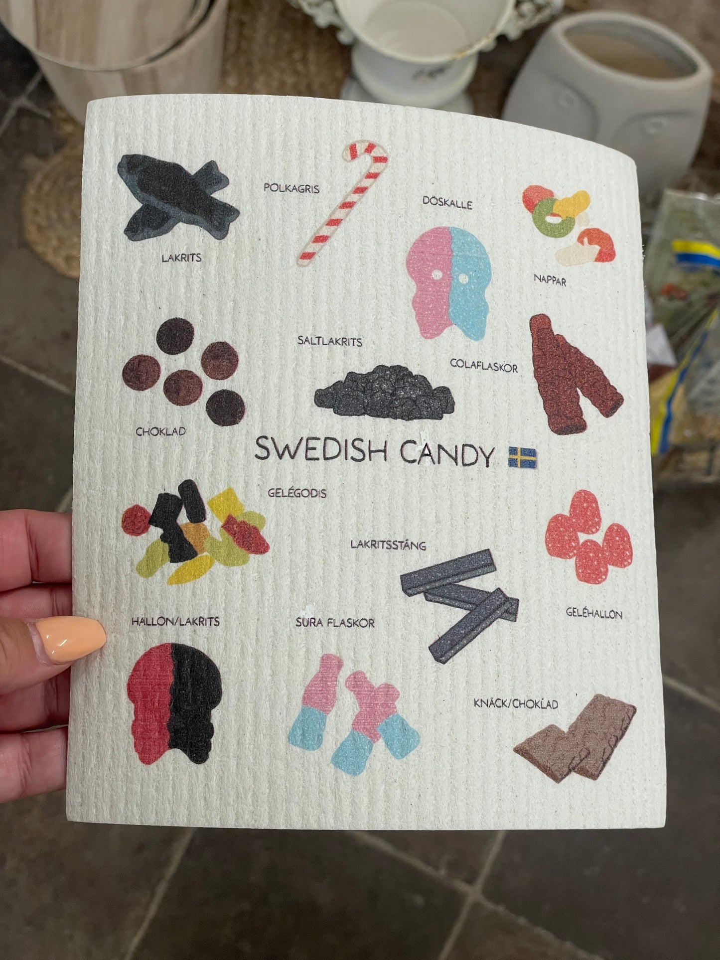 Disktrasor med citat och motiv