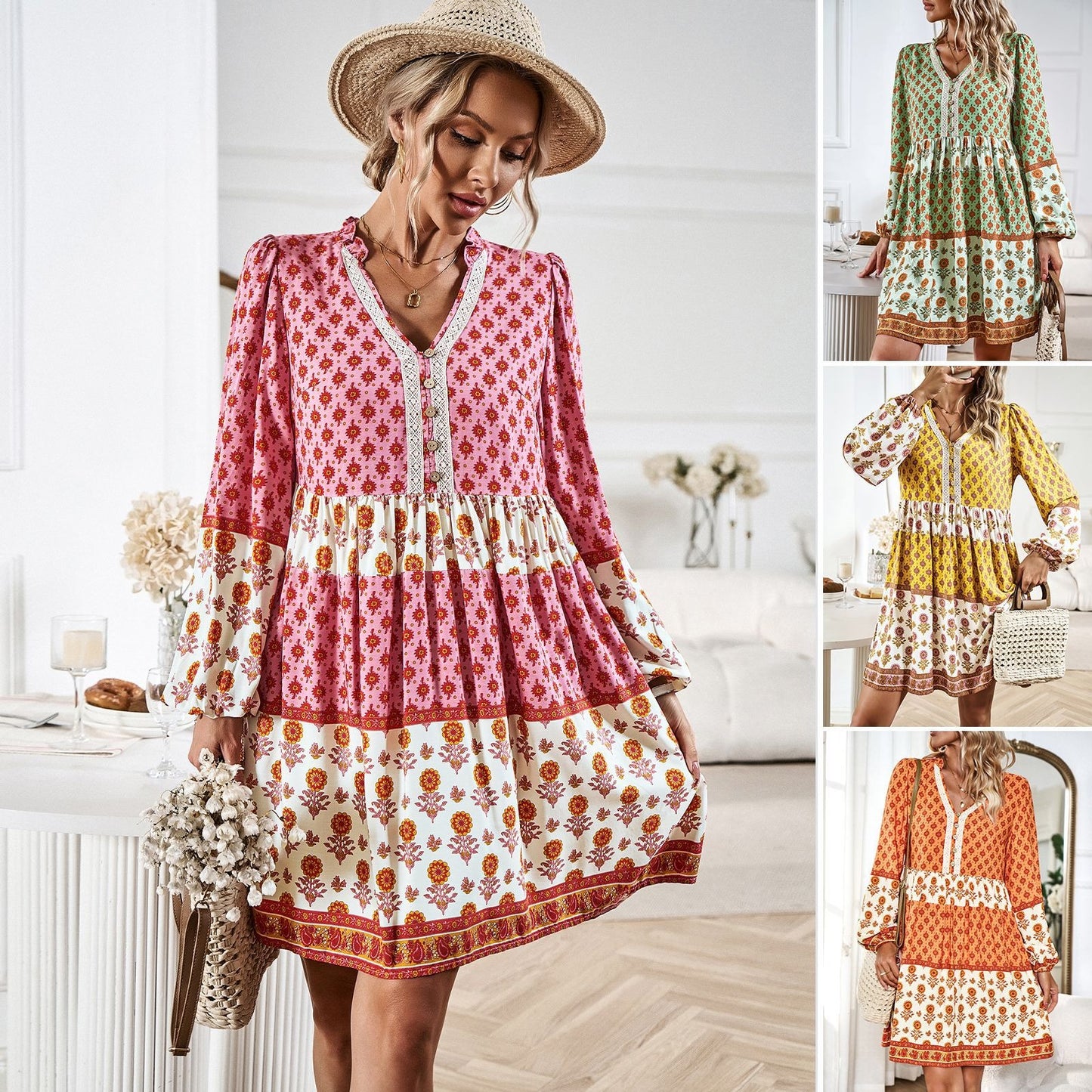 Skjortklänning BOHO