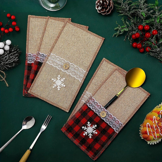 Dukning Bestickhållare Jul