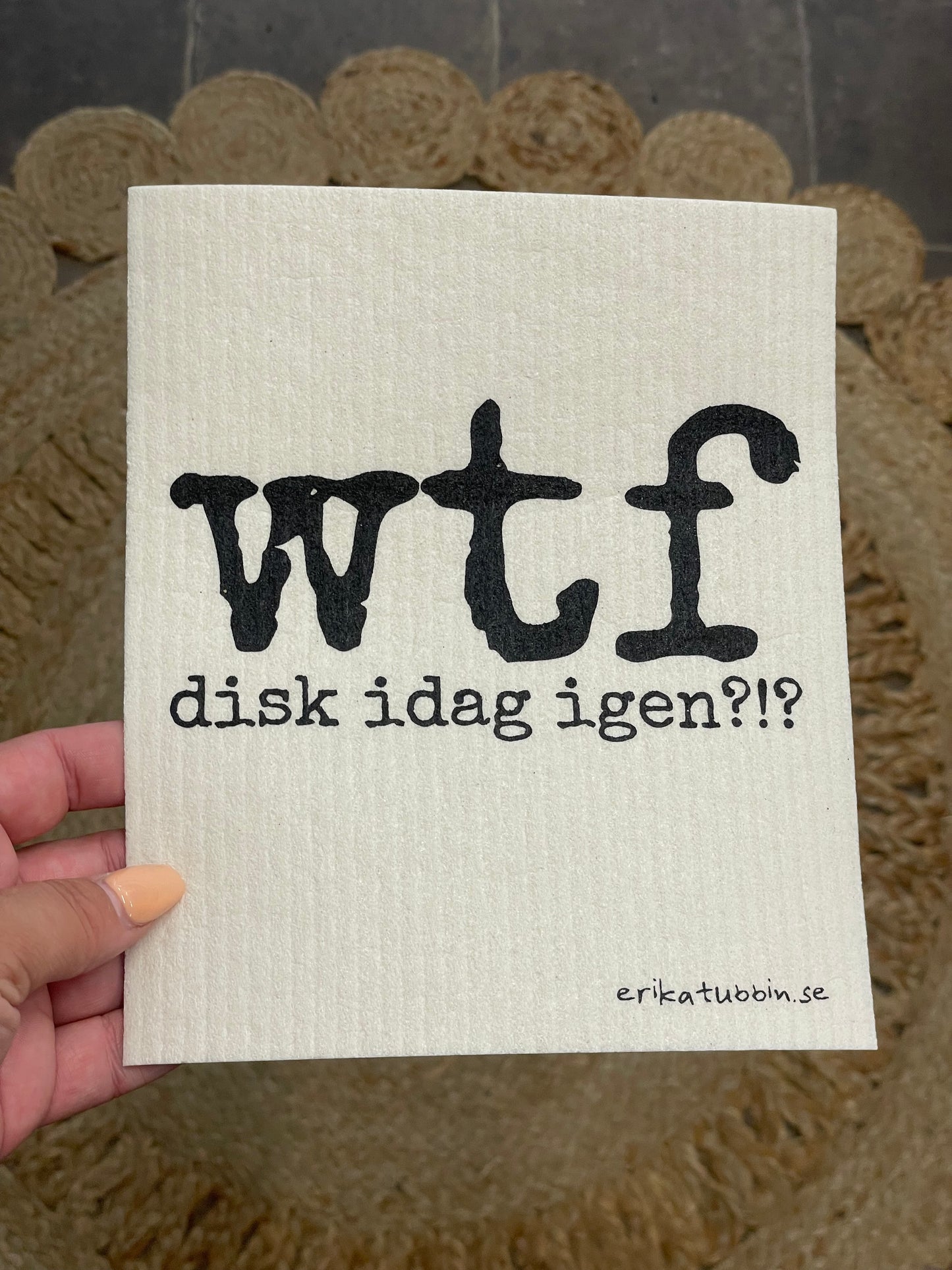 Disktrasor med citat och motiv