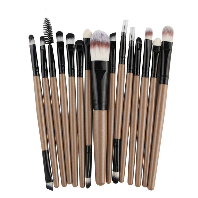 15Pcs Sminkborstar