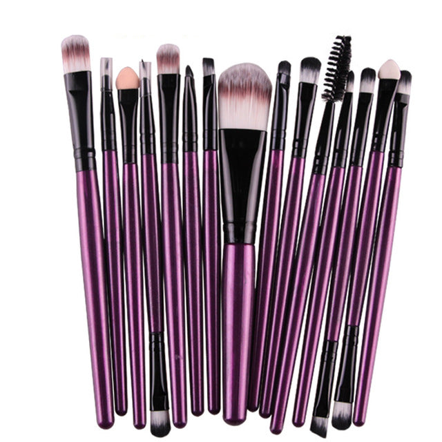 15Pcs Sminkborstar