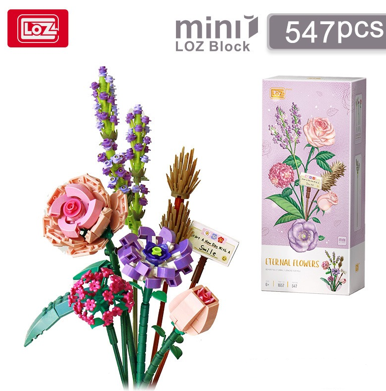 LOZ Building Block Bouquet DIY