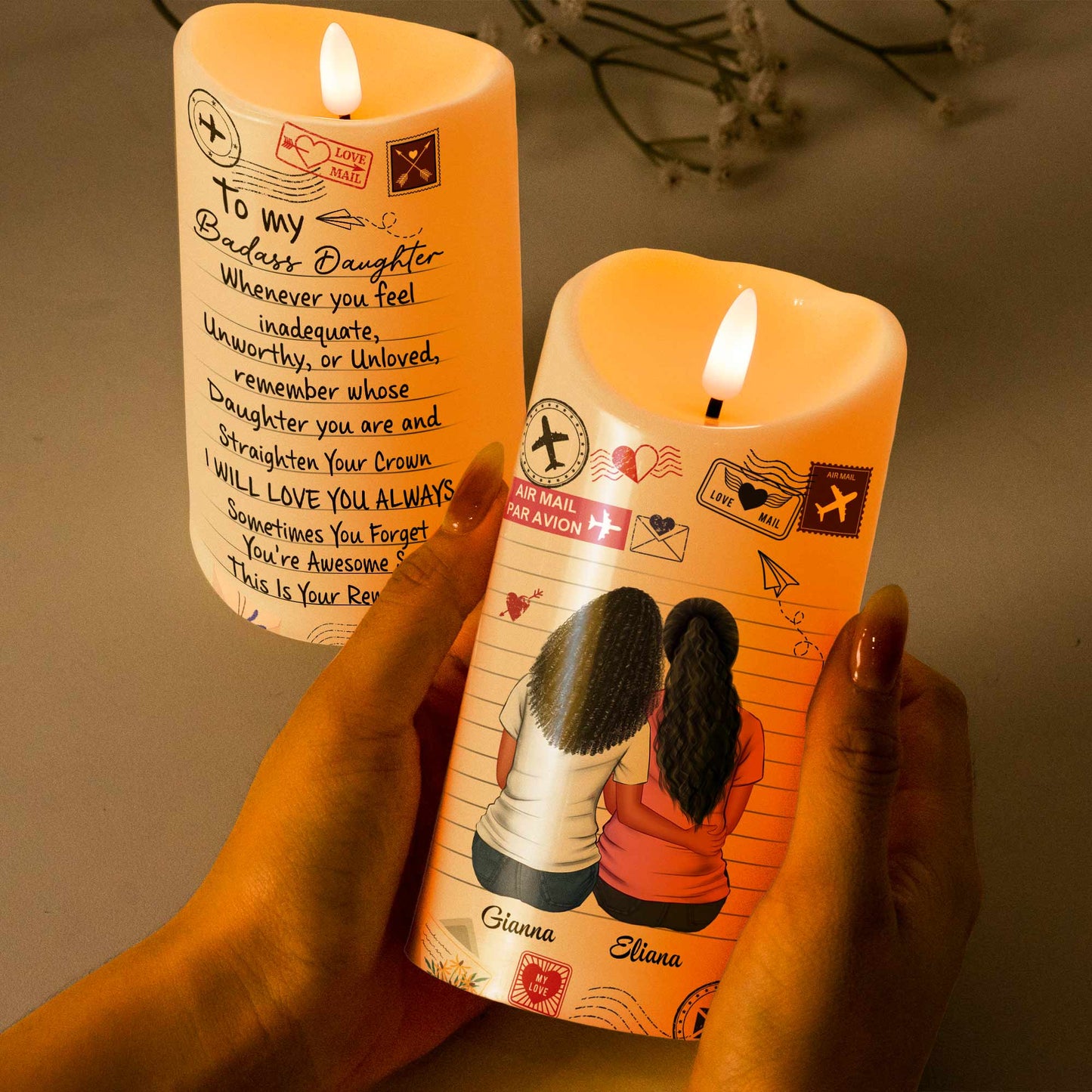Mamma Dotter LED-ljus