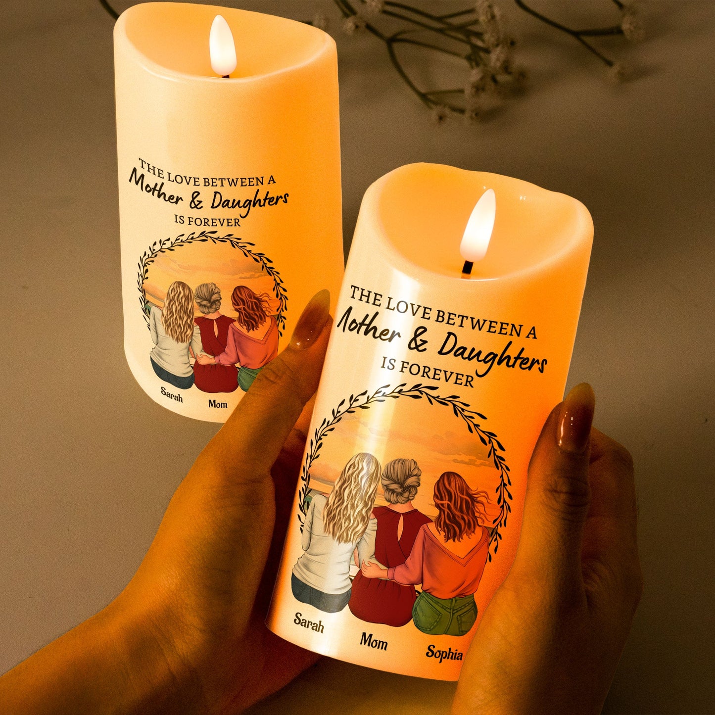 Mamma Dotter LED-ljus