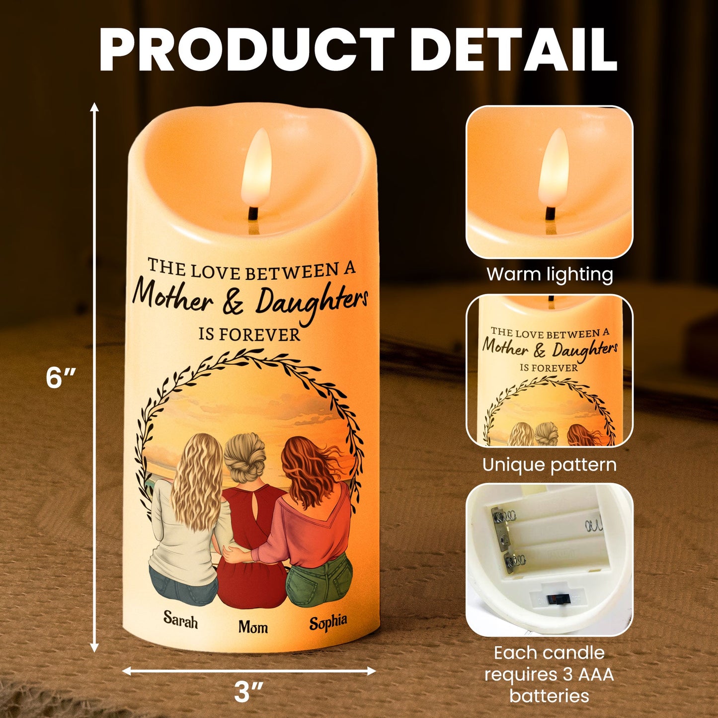Mamma Dotter LED-ljus